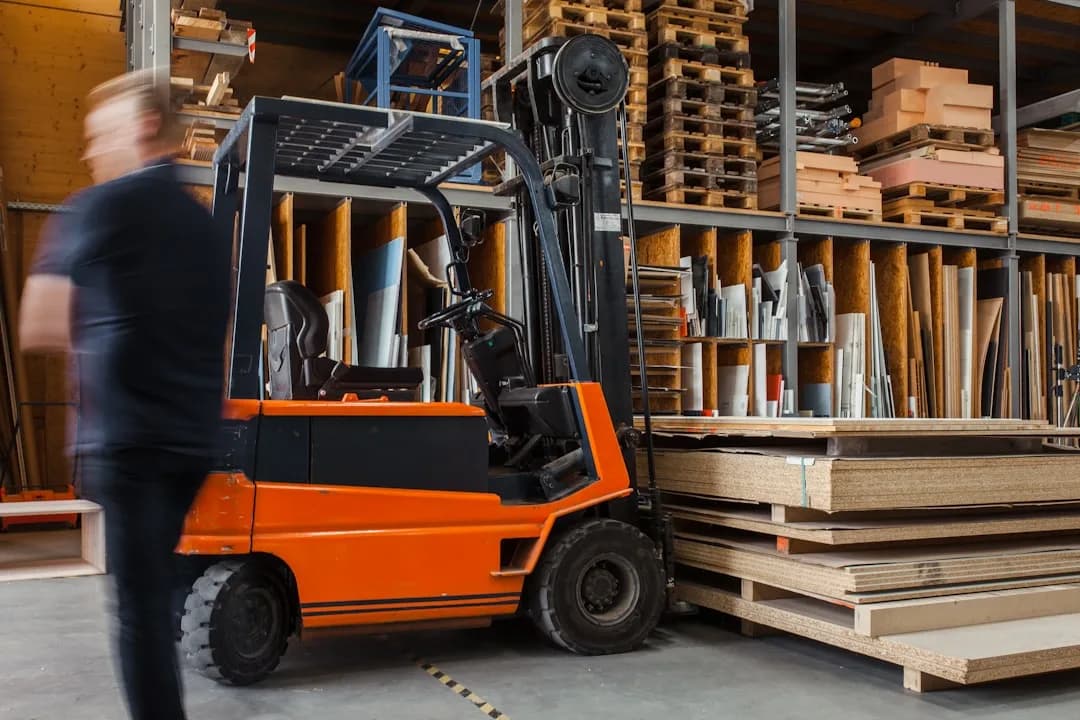 Logistics professional coordinating warehouse operations