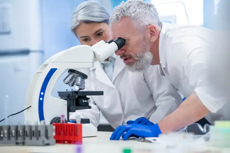 Laboratory professional conducting research